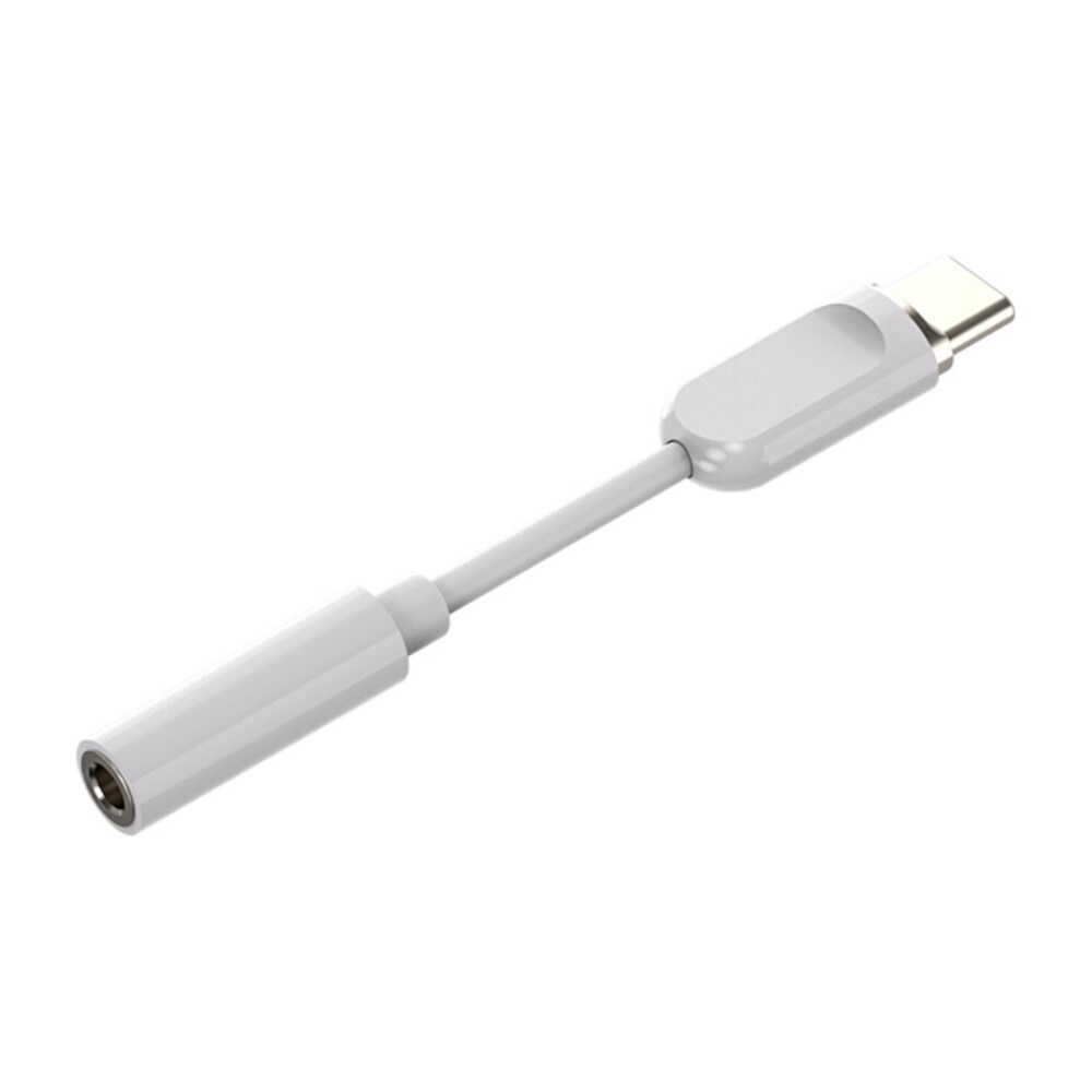 Høretelefonadapter DAC USB-C til 3.5mm, Hvid