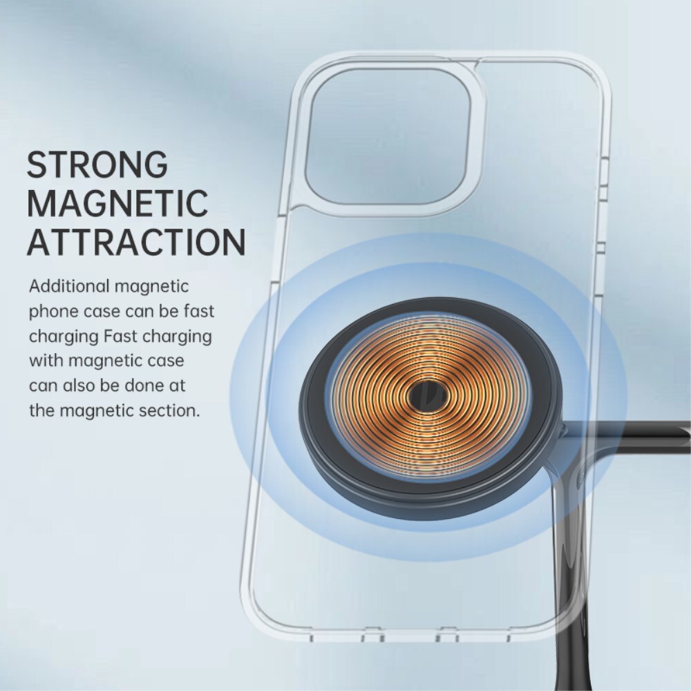 Apple iPhone 16 Qi2 magnetisk trådløs opladningsstation 3-i-1, Sort