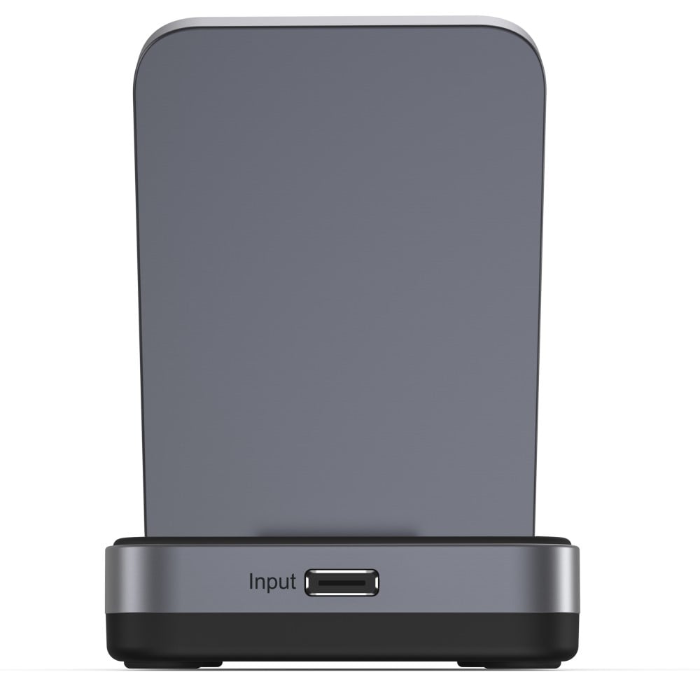 Compact Qi2 Magnetisk trådløs foldbar opladningsstander 2-i-1, Sort