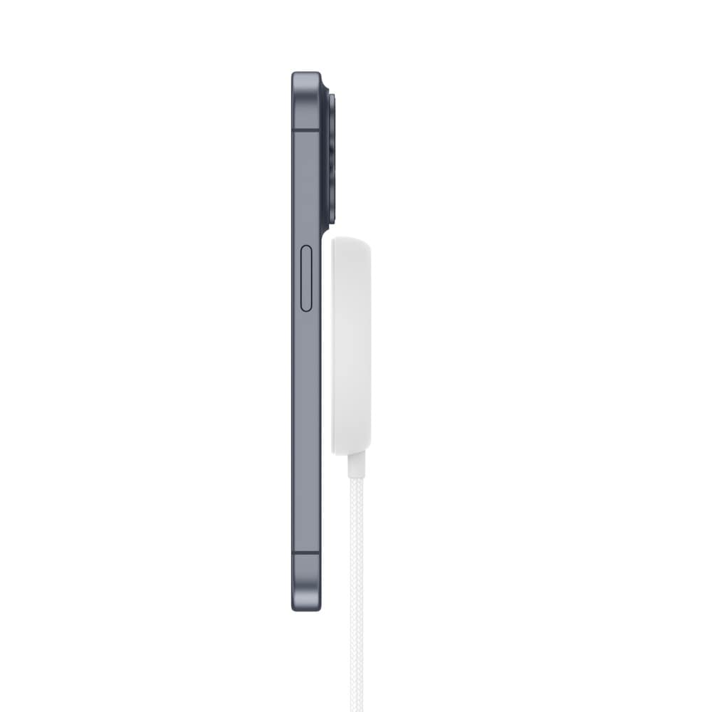 Trådløs oplader Qi2 15W MagSafe med indbygget stander, Hvid