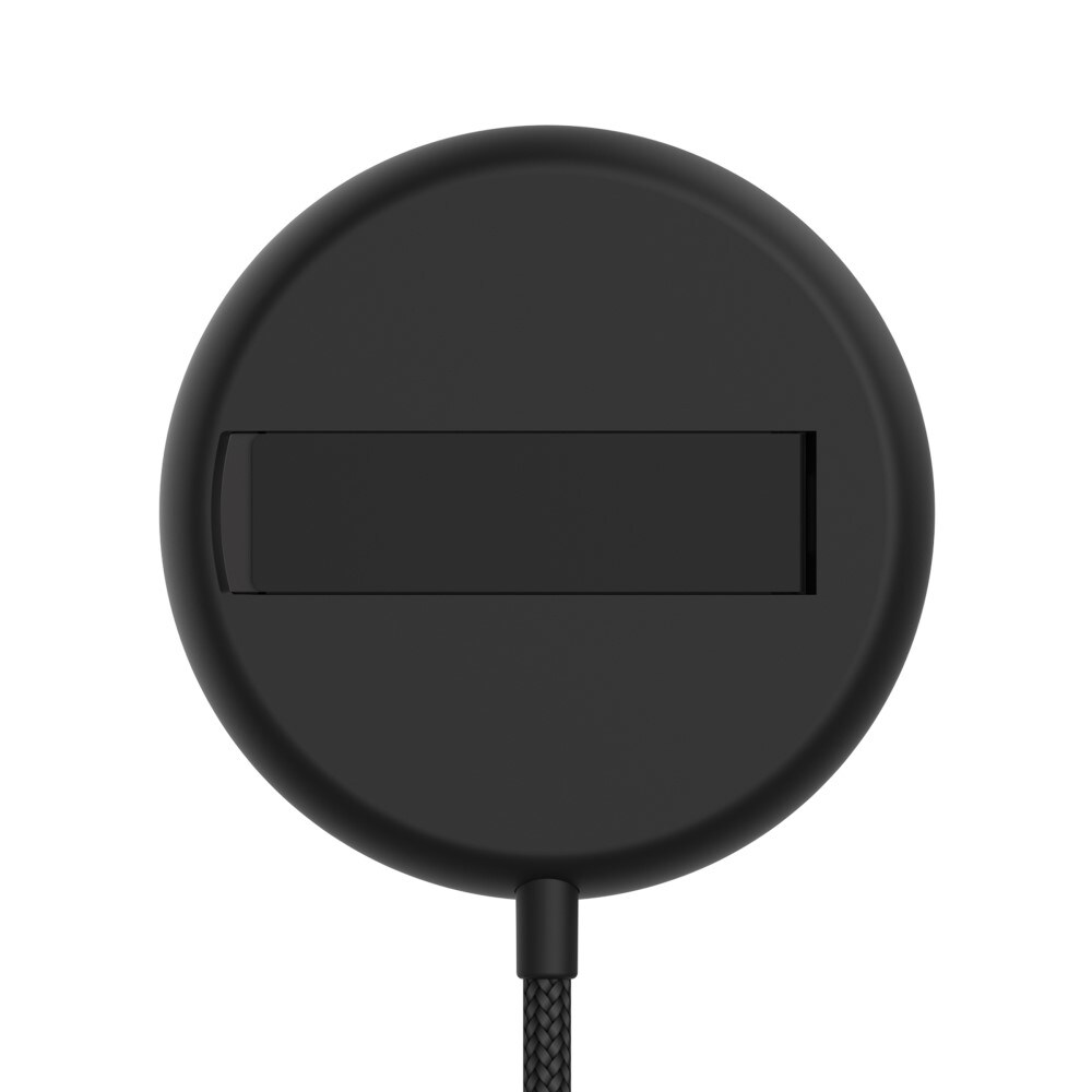 Trådløs oplader Qi2 15W MagSafe med indbygget stander, Sort