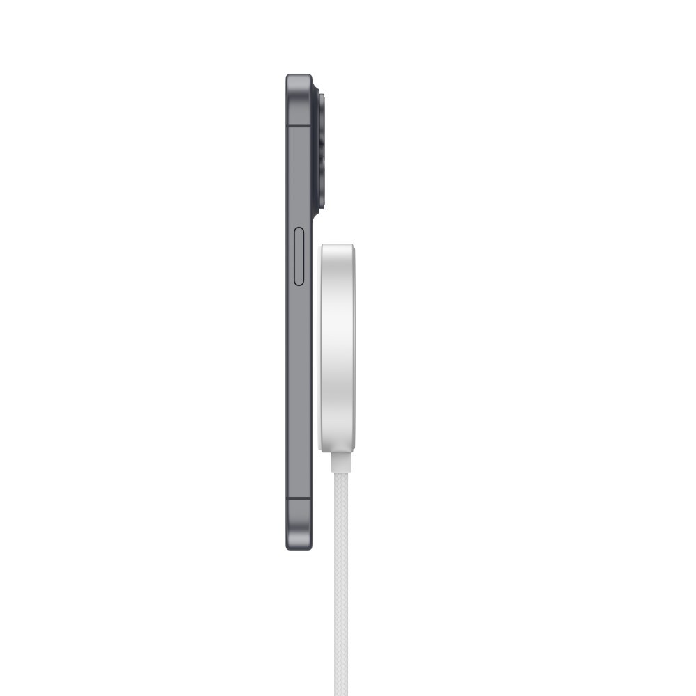 Qi2 magnetisk trådløs oplader 15W, Hvid