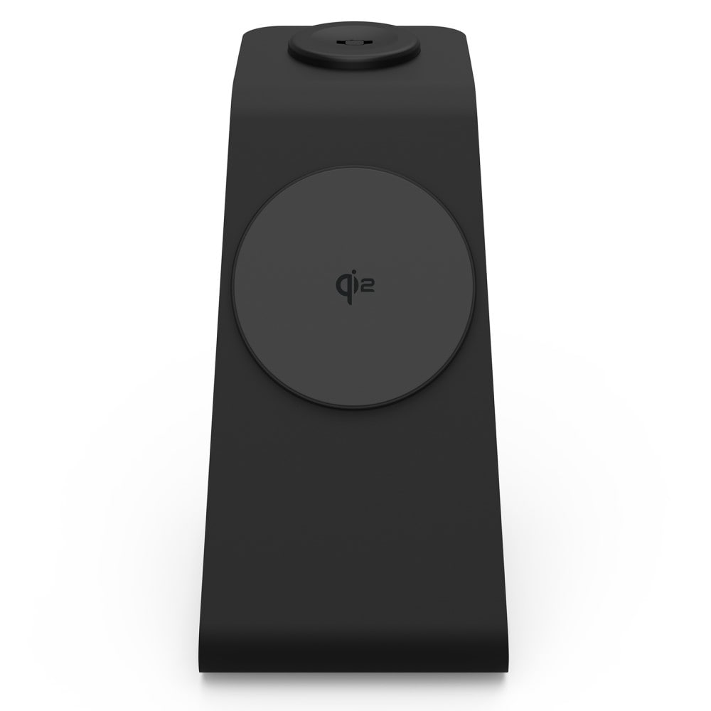 Modern Qi2 magnetisk trådløs opladningsstander 3-i-1, Sort