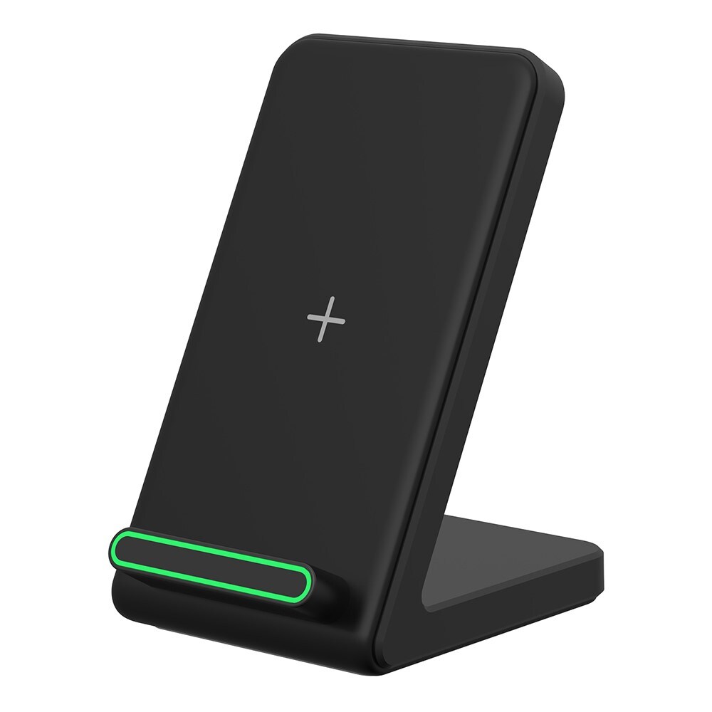 Trådløs opladningsstander 15W, Sort