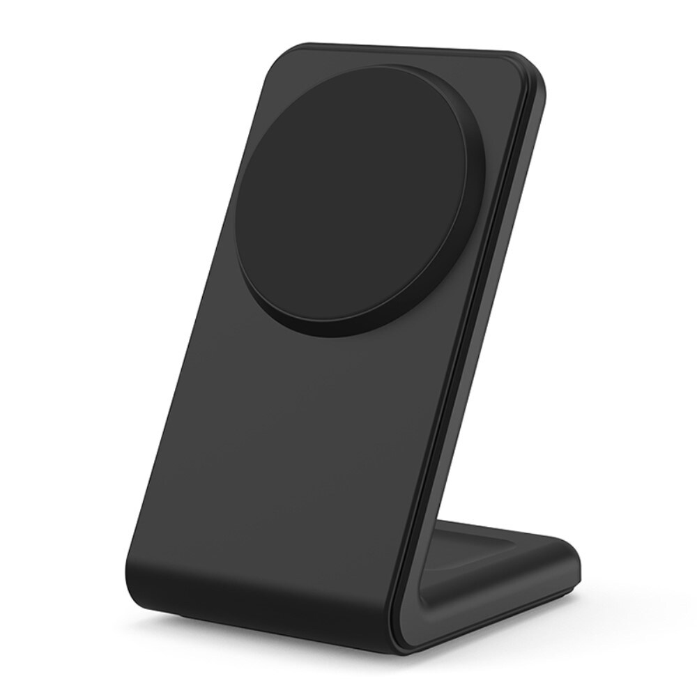 Modern magnetisk trådløs opladningsstander 2-i-1, Sort