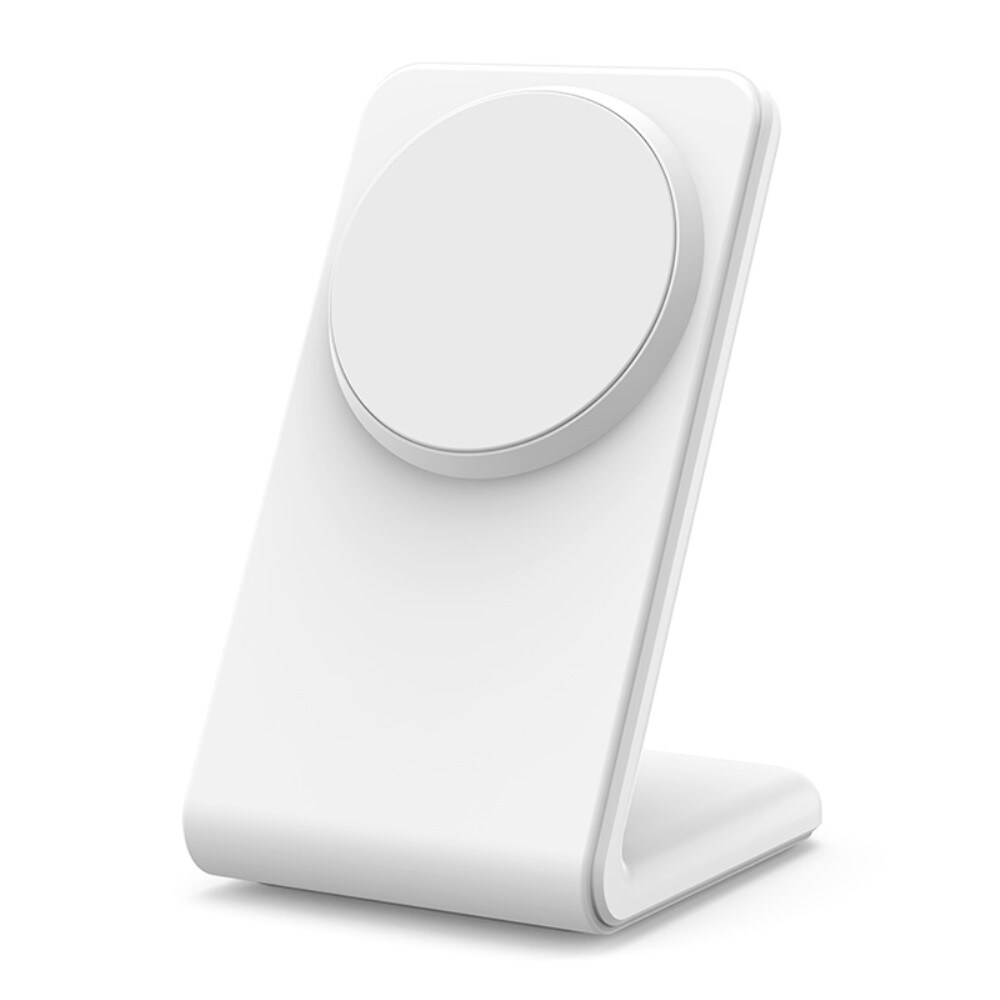 Moderne magnetisk trådløs opladningsstander, Hvid