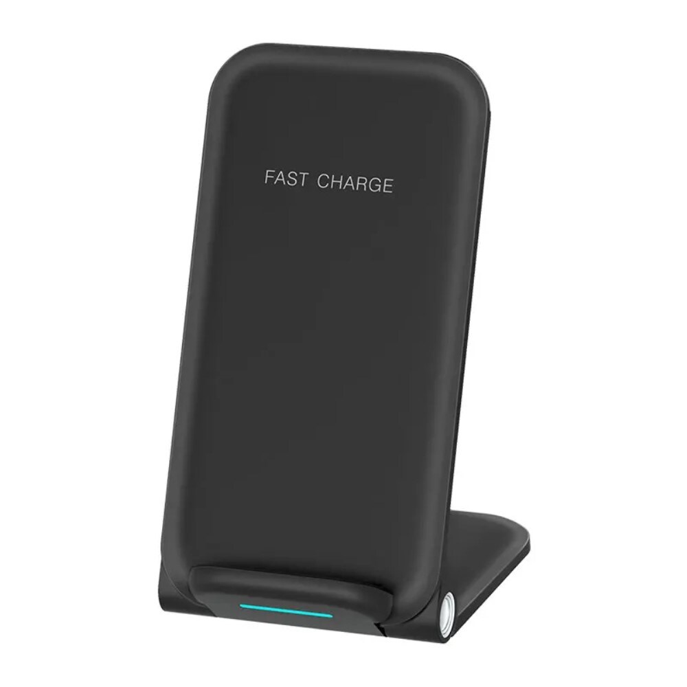 Trådløs foldbar opladningsstander 15W, Sort