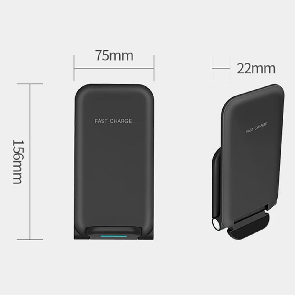 Trådløs foldbar opladningsstander 15W, Hvid