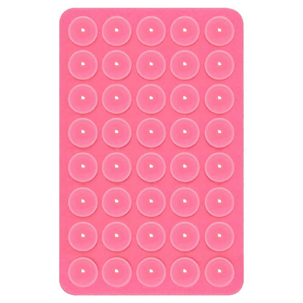 Dobbelsidet mobilholder med sugekop, Lyserød