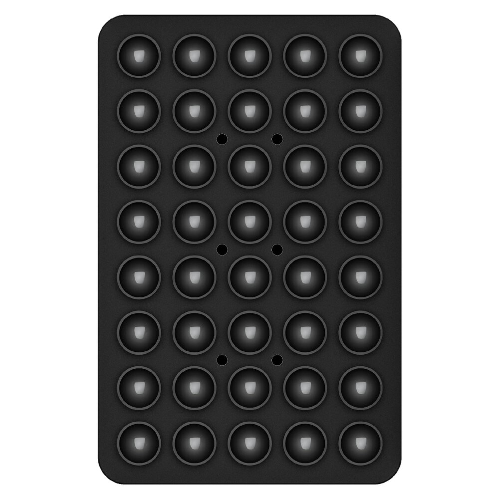 Dobbelsidet mobilholder med sugekop, Sort