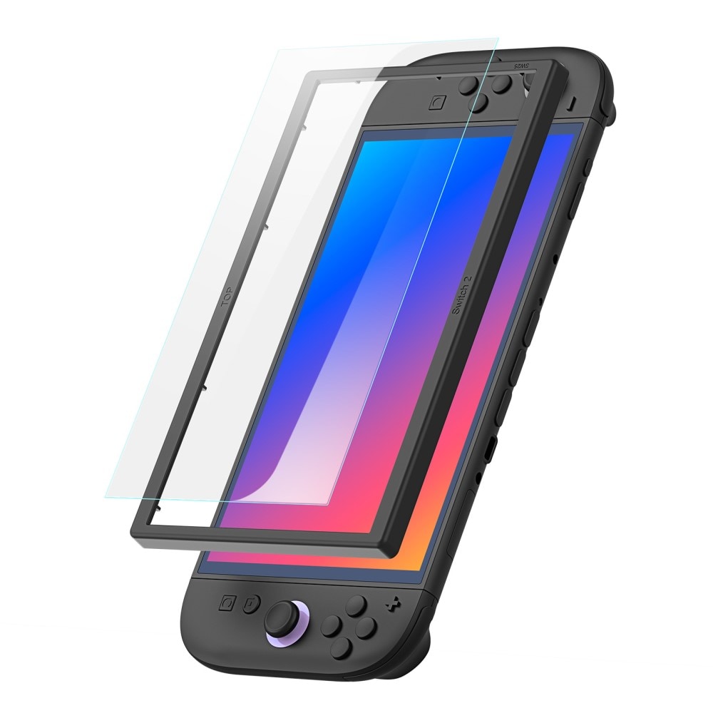 Nintendo Switch 2 Fuldtdækkende skærmbeskytter i hærdet glas