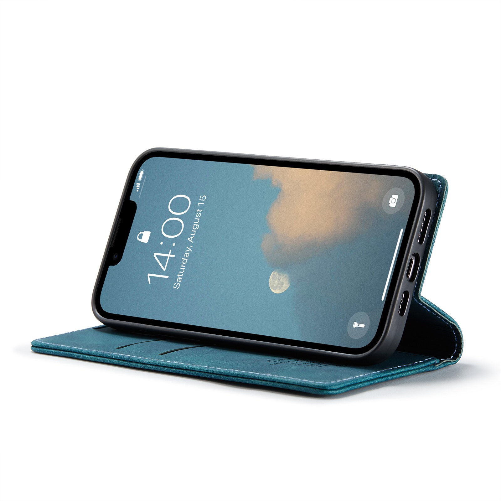iPhone 16e Slankt pungetui, Blå