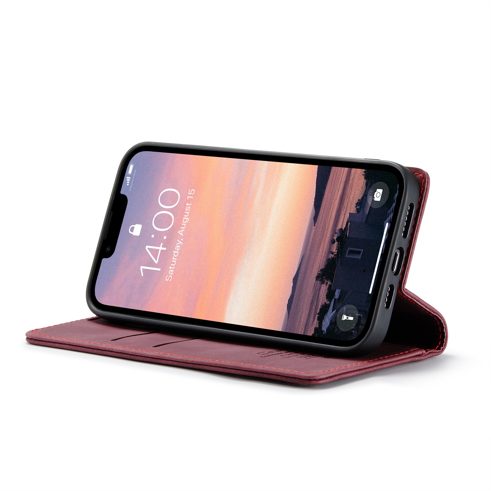 iPhone 16e Slankt pungetui, Rød