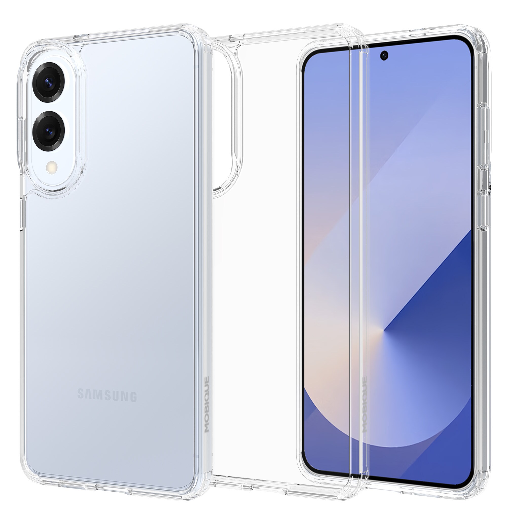 Samsung Galaxy S25 Edge Crystal Hybrid-cover, Gennemsigtig
