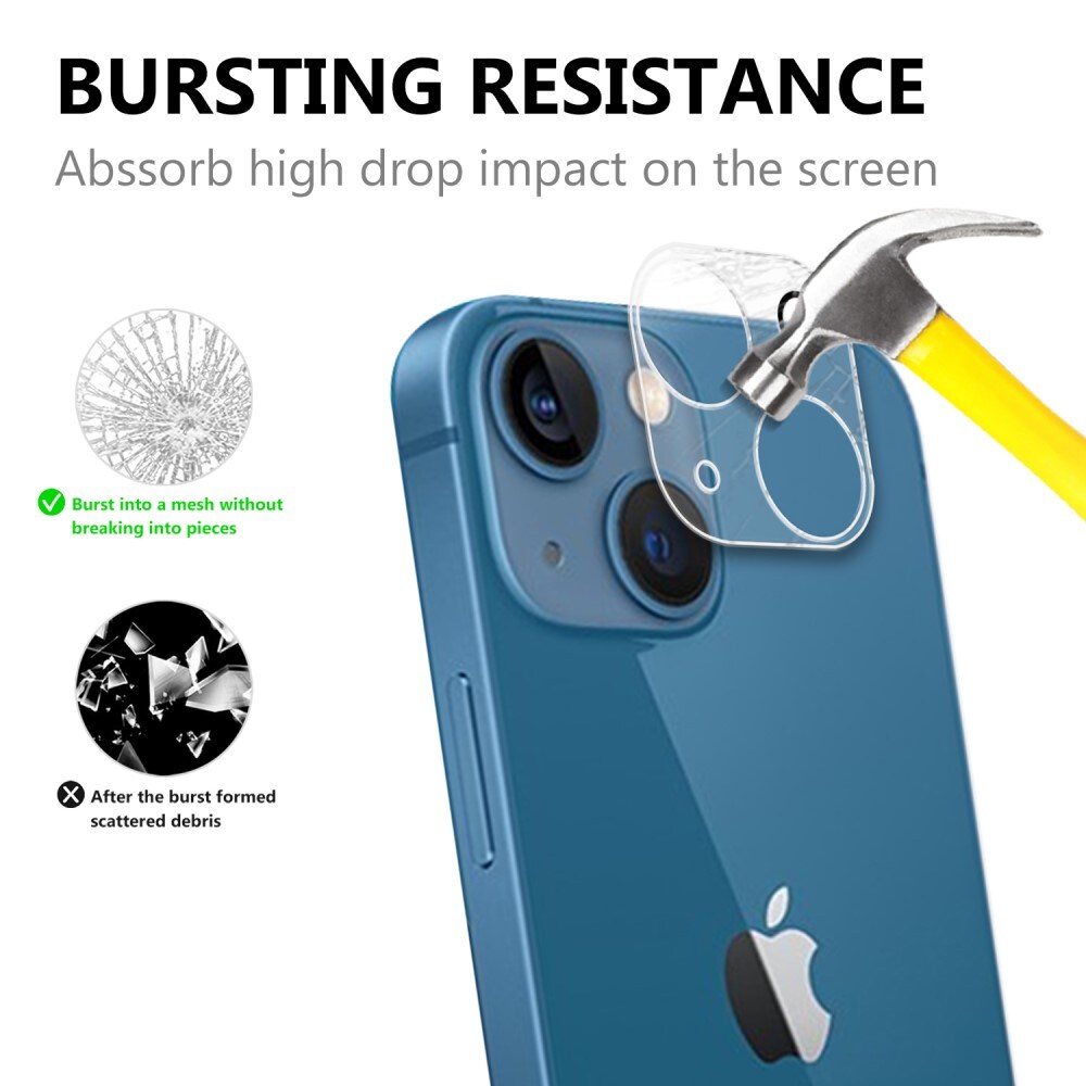 iPhone 14 Linsebeskyttelse i hærdet glas