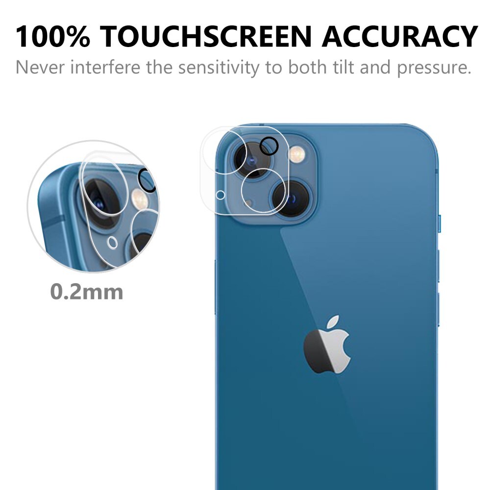 iPhone 14 Linsebeskyttelse i hærdet glas