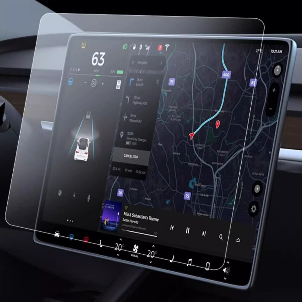 Tesla Model Y/3 Mat skærmbeskytter i hærdet glas