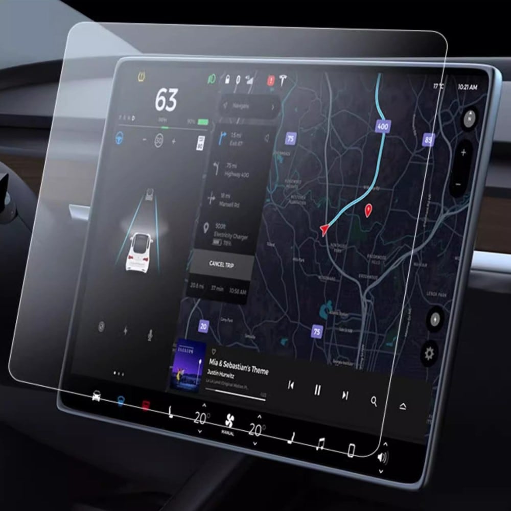 Tesla Model Y/3 Skærmbeskytter i hærdet glas