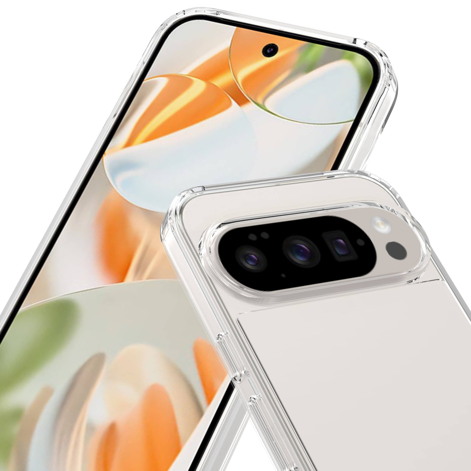 Google Pixel 10 Crystal Hybrid-cover, Gennemsigtig