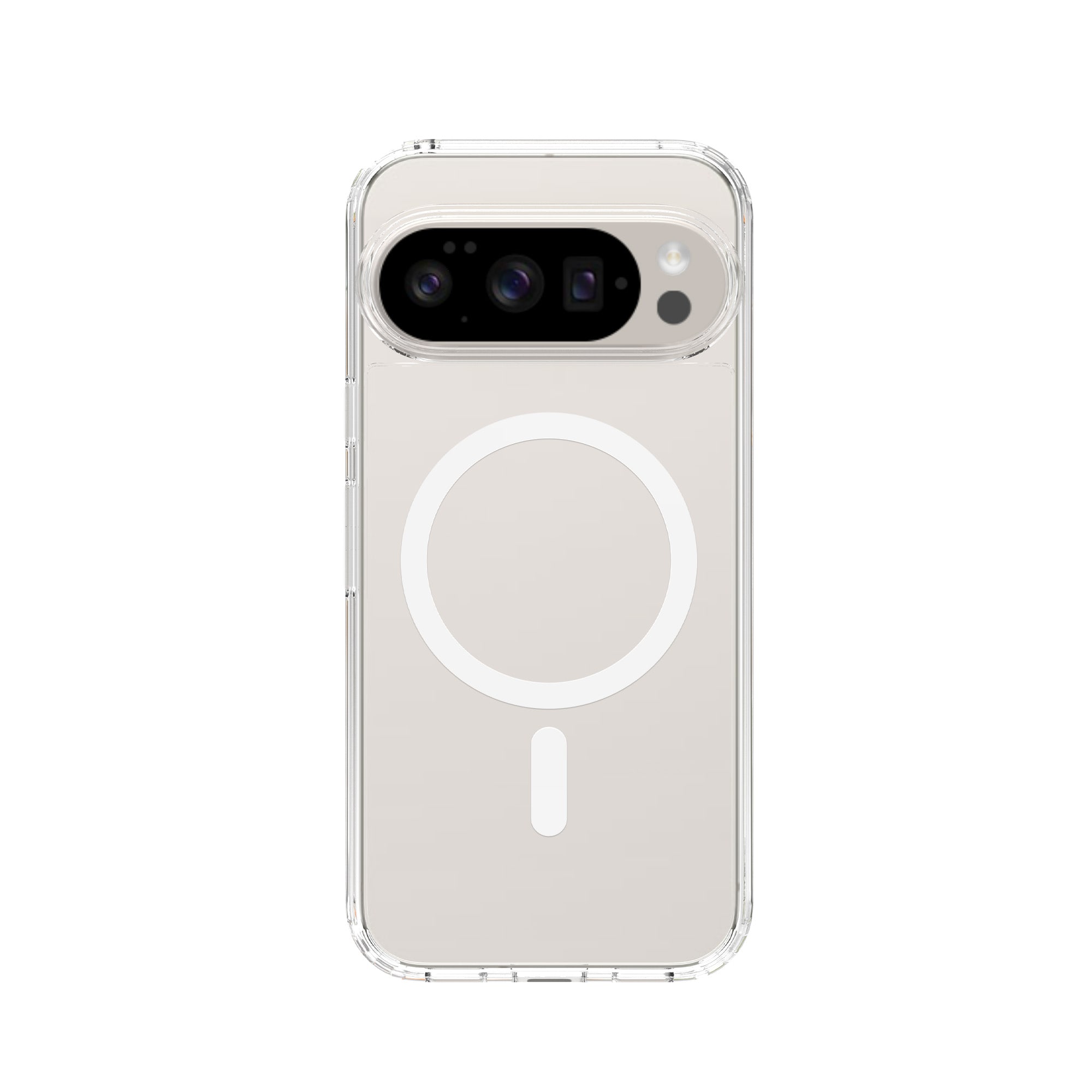 Google Pixel 10 MagSafe Hybrid-cover, Gennemsigtig