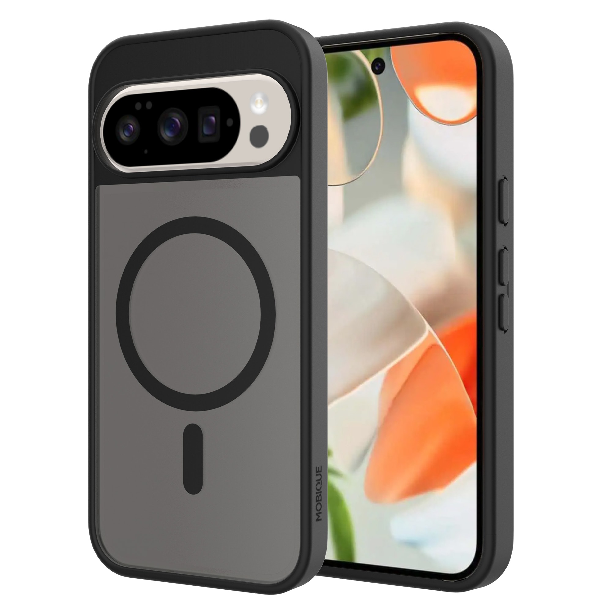 Google Pixel 10 Pro XL Hybrid-cover magnetisk, Frosted Black