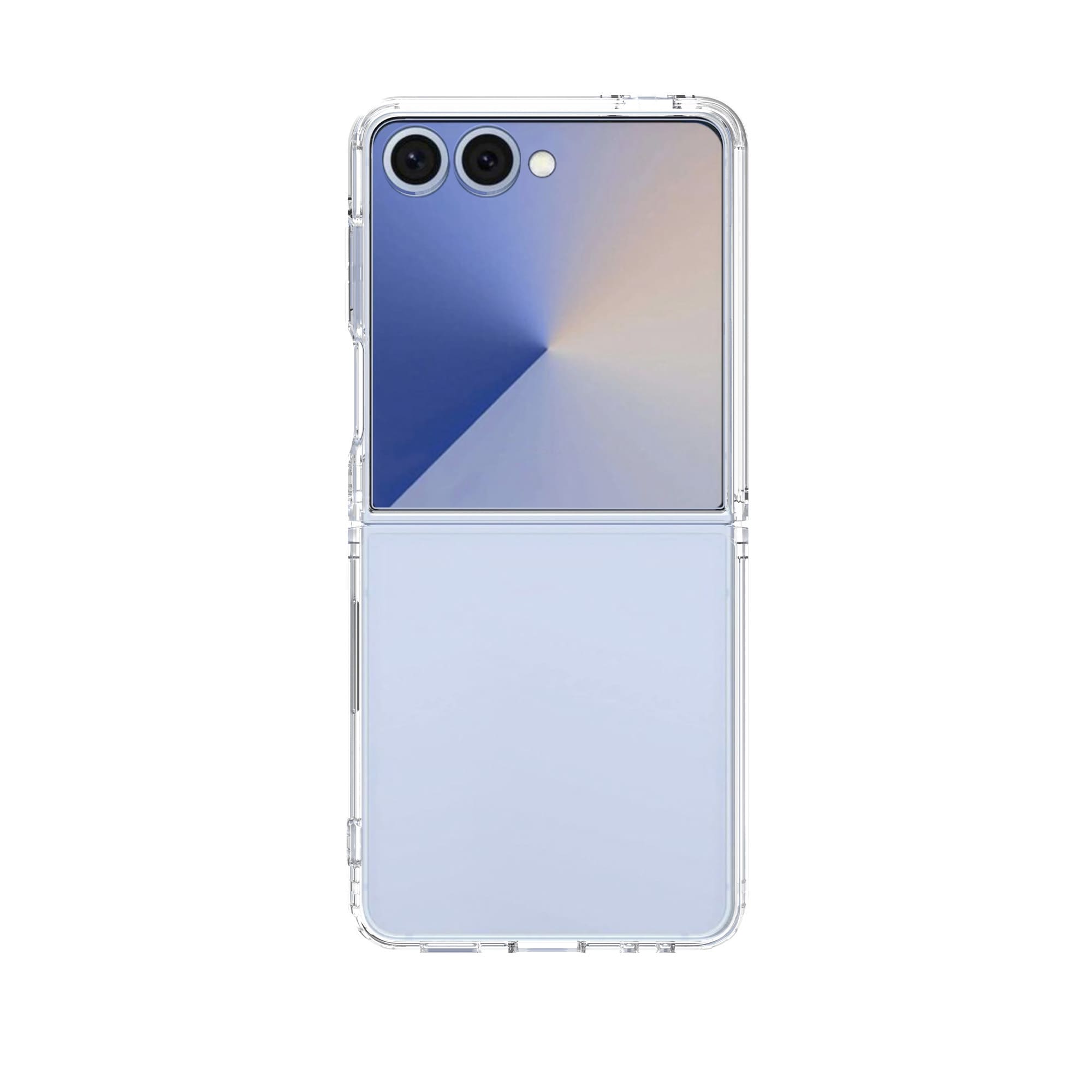 Samsung Galaxy Z Flip 7 Crystal Hybrid-cover, Gennemsigtig