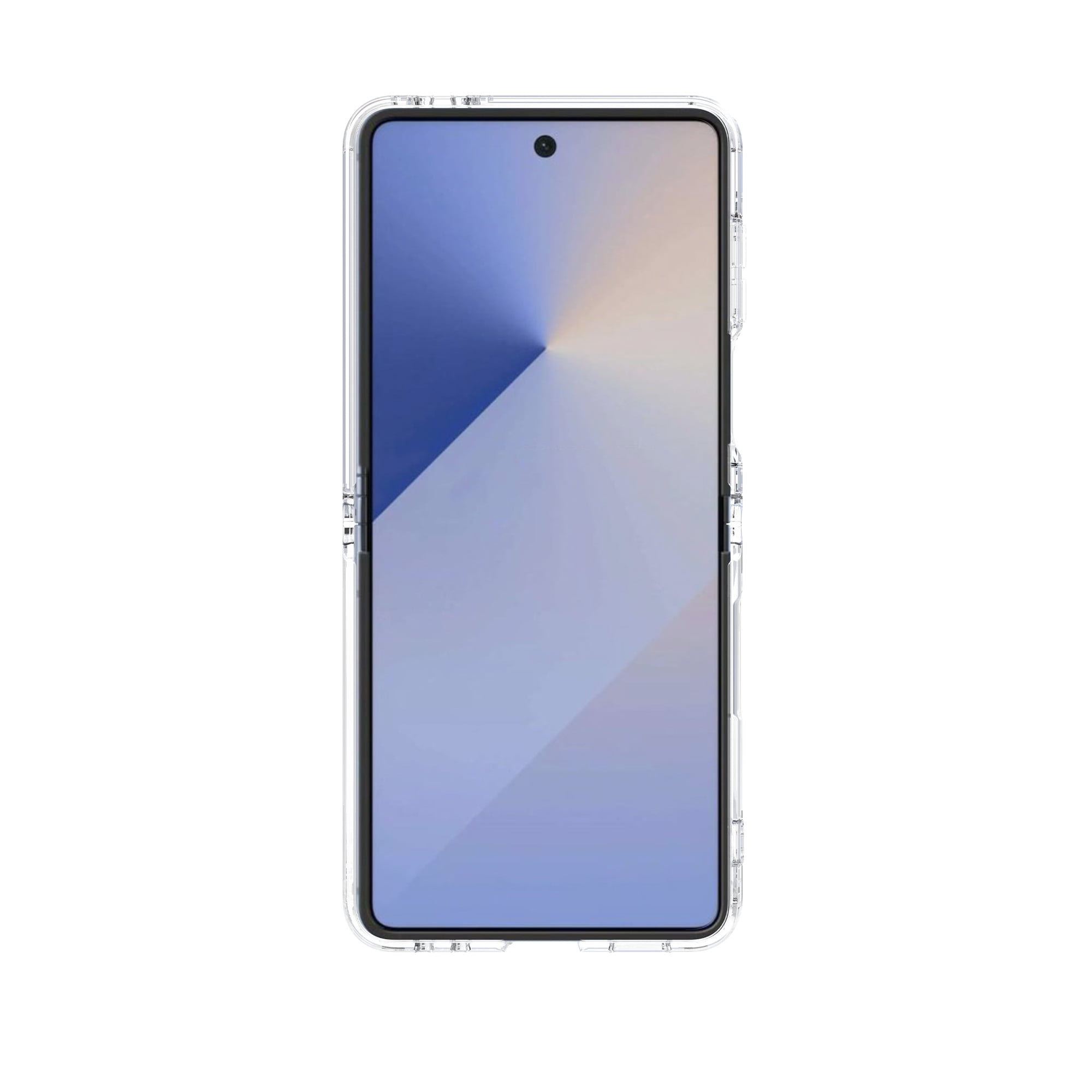 Samsung Galaxy Z Flip 7 Crystal Hybrid-cover, Gennemsigtig