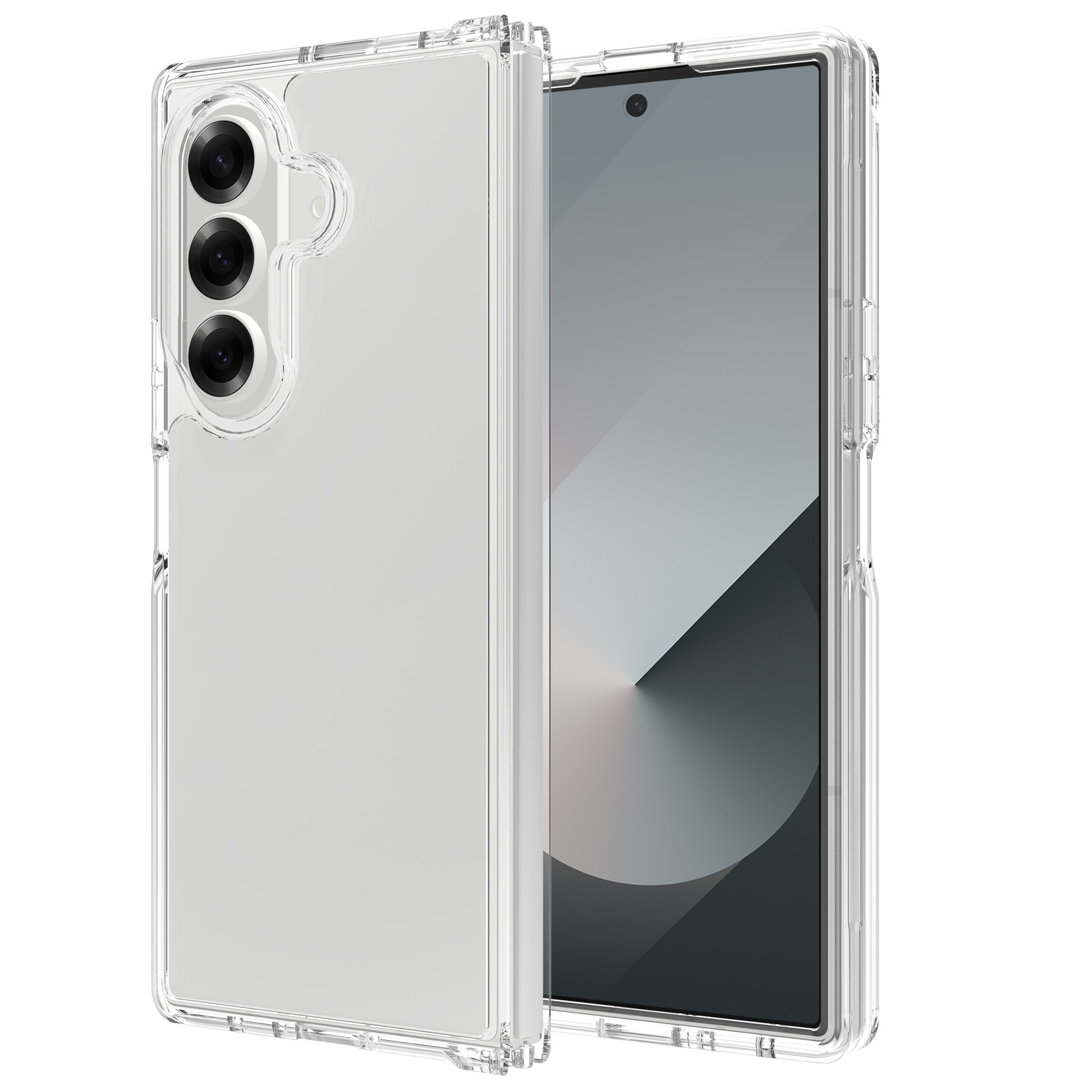 Samsung Galaxy Z Fold 7 Crystal Hybrid-cover, Gennemsigtig