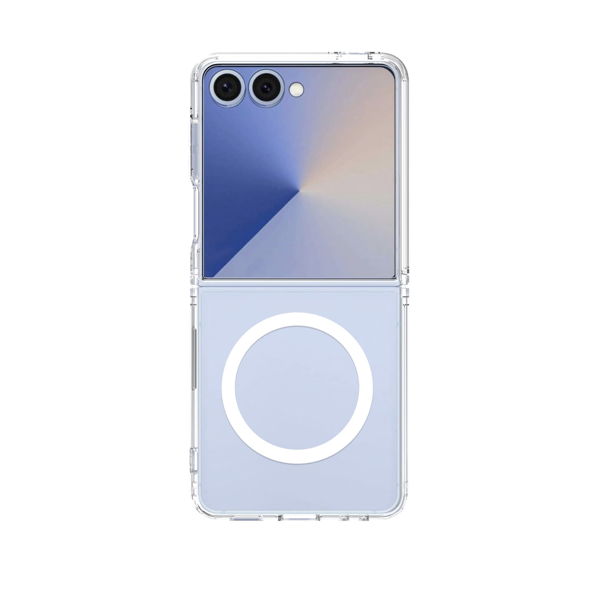 Samsung Galaxy Z Flip 7 MagSafe Hybrid-cover, Gennemsigtig