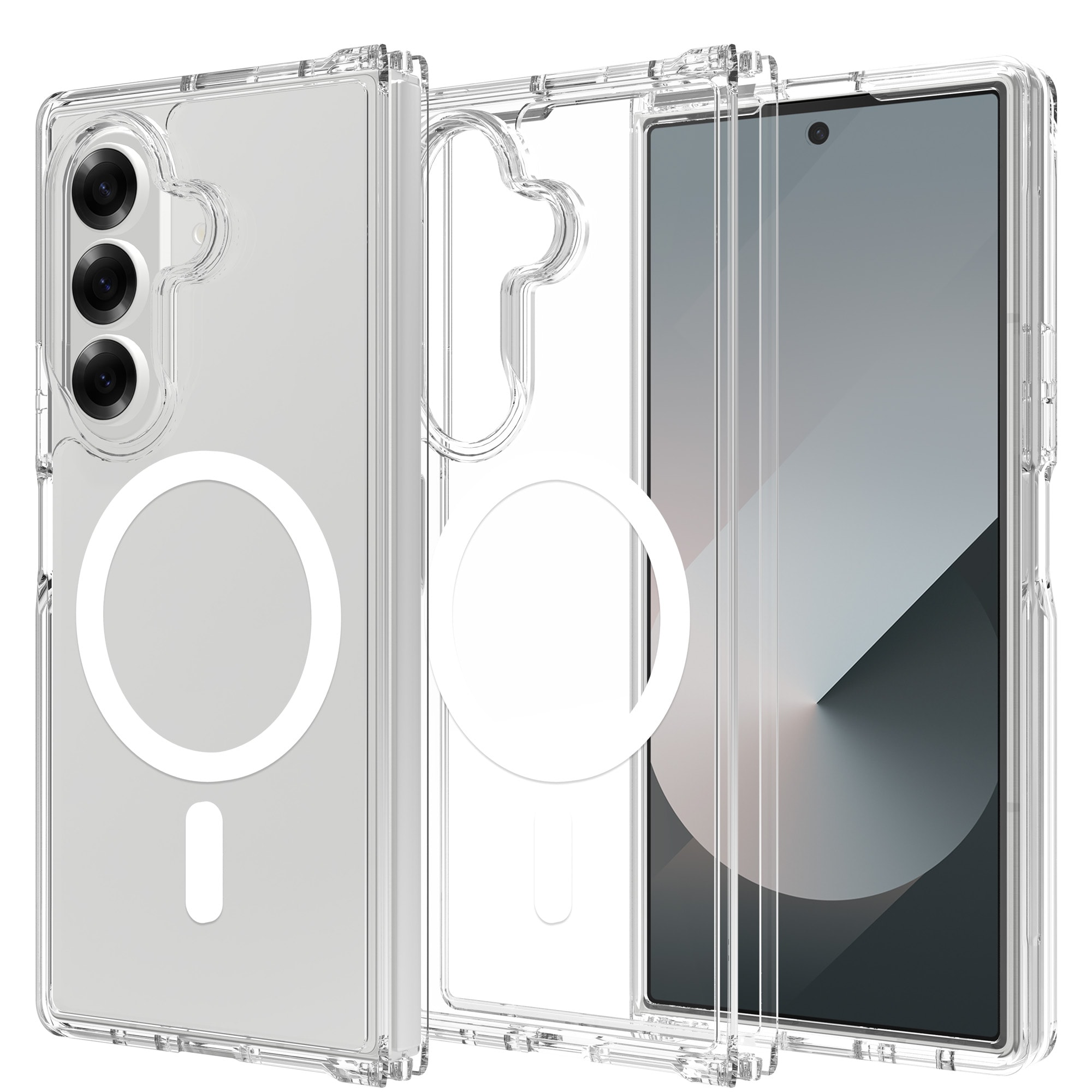 Samsung Galaxy Z Fold 7 MagSafe Hybrid-cover, Gennemsigtig