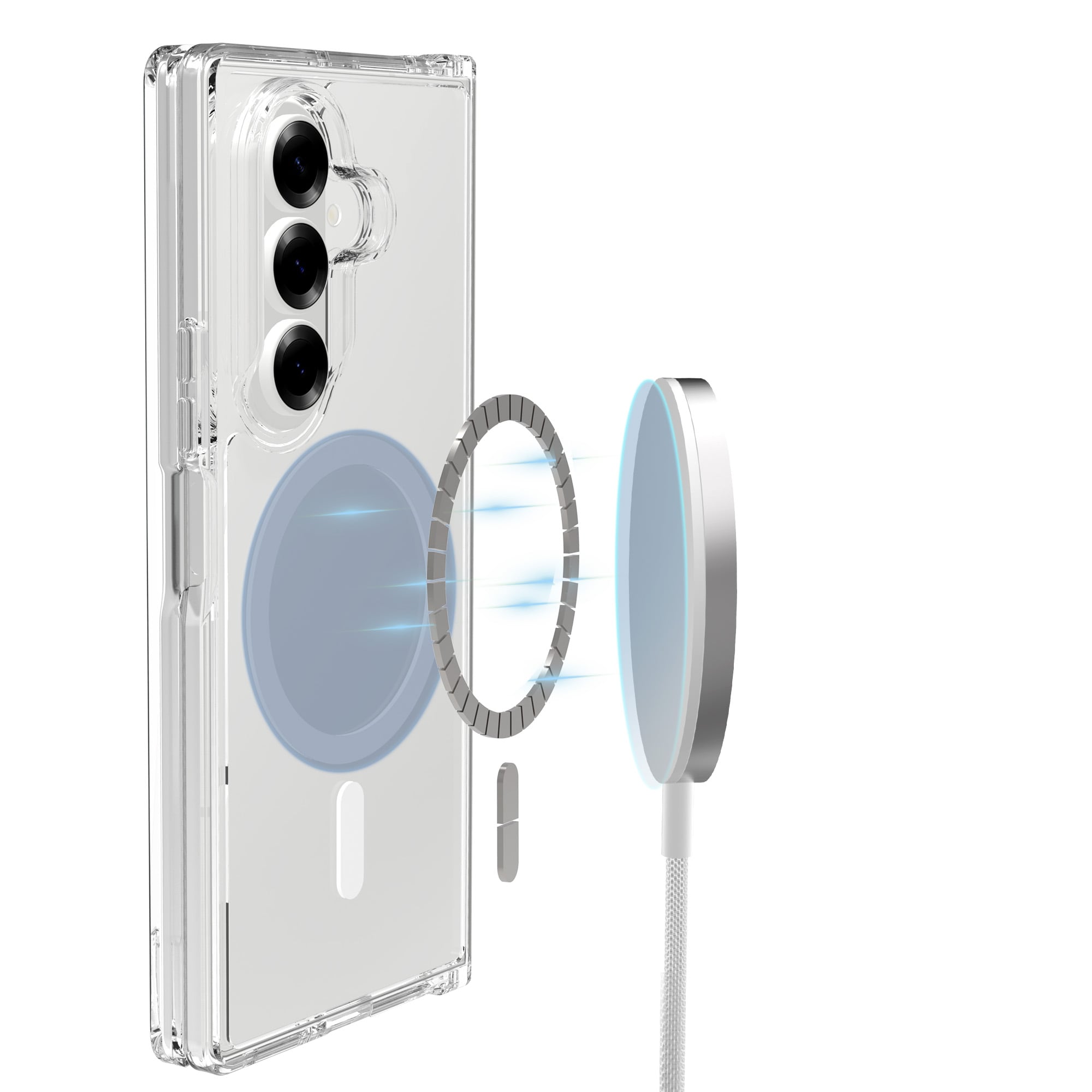 Samsung Galaxy Z Fold 7 MagSafe Hybrid-cover, Gennemsigtig