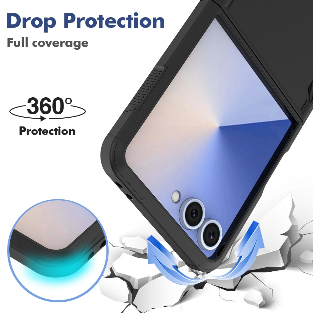 Samsung Galaxy Z Flip 7 Hybridcover Off-road, Sort