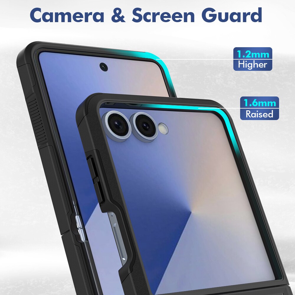 Samsung Galaxy Z Flip 7 Hybridcover Off-road, Sort