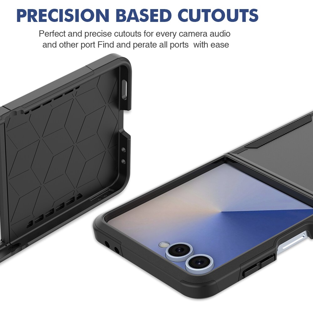 Samsung Galaxy Z Flip 7 Hybridcover Off-road, Sort