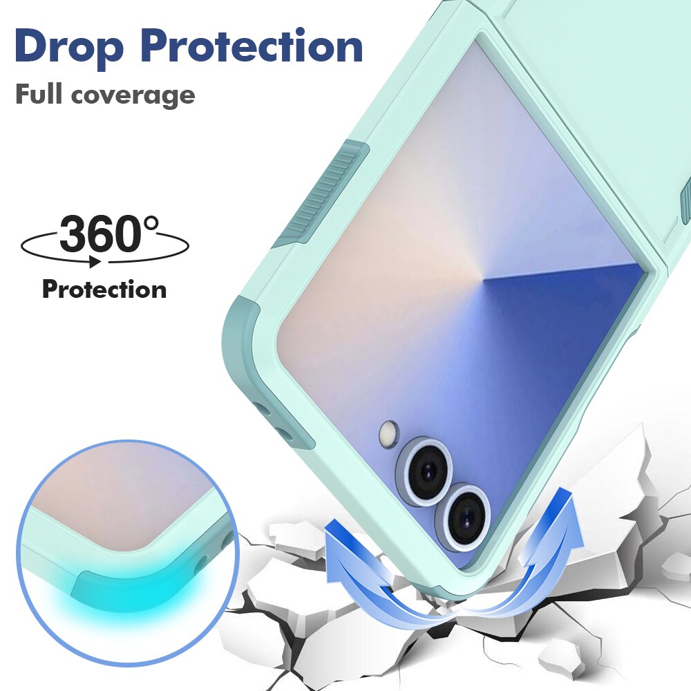 Samsung Galaxy Z Flip 7 Hybridcover Off-road, Mintgrøn