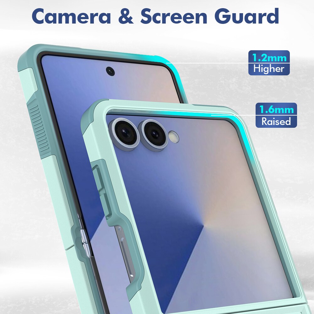 Samsung Galaxy Z Flip 7 Hybridcover Off-road, Mintgrøn