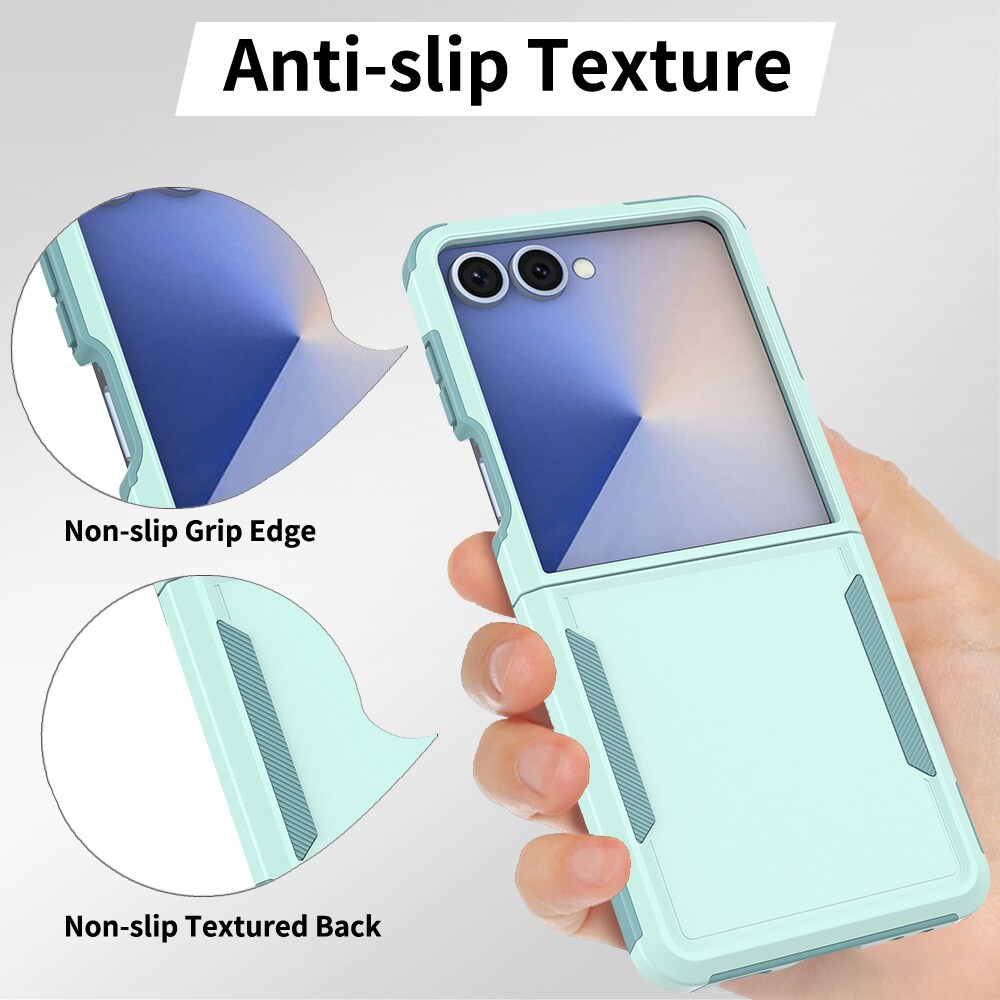 Samsung Galaxy Z Flip 7 Hybridcover Off-road, Mintgrøn