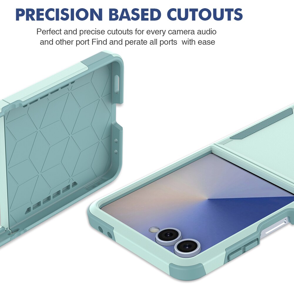 Samsung Galaxy Z Flip 7 Hybridcover Off-road, Mintgrøn