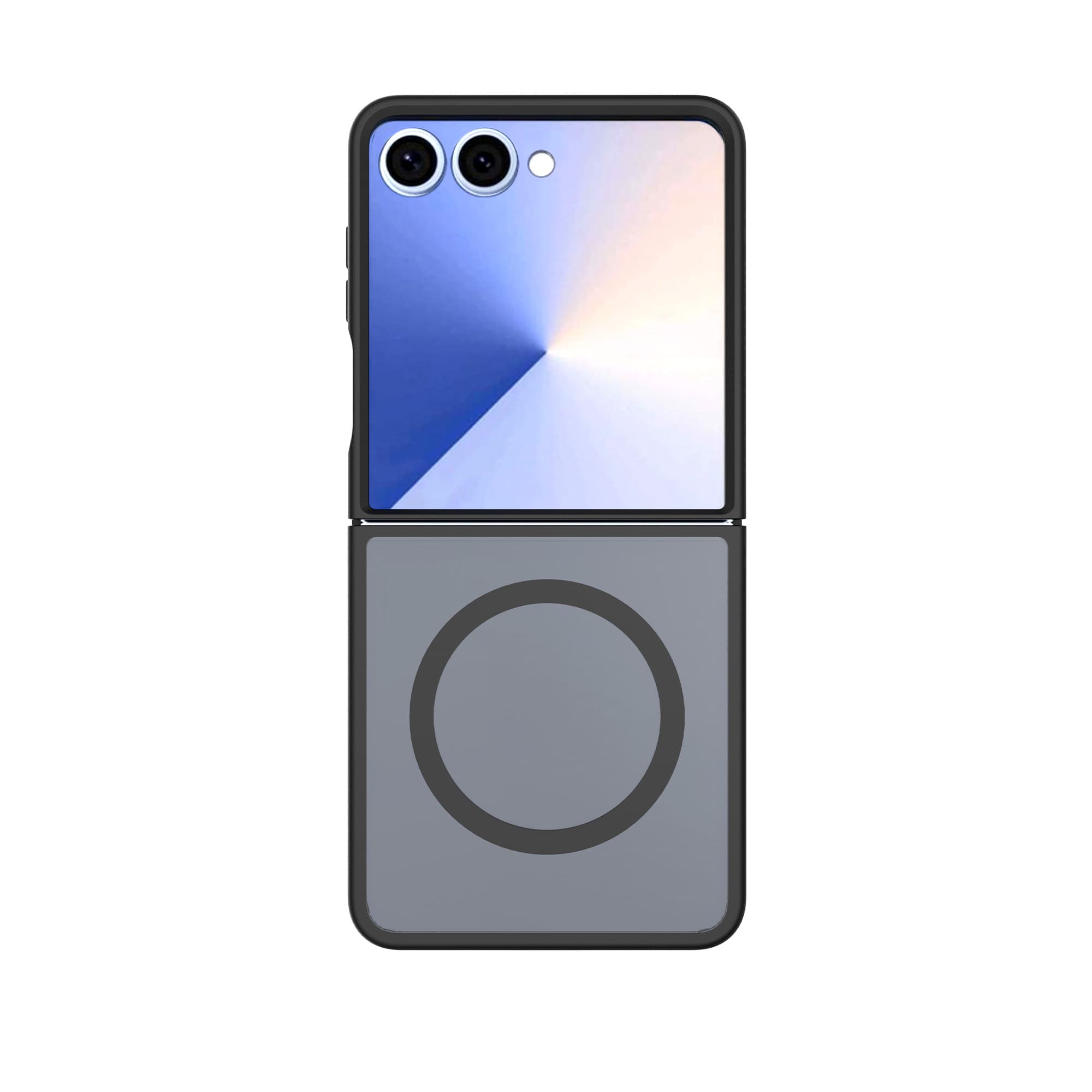 Samsung Galaxy Z Flip 7 Hybrid-cover magnetisk, Frosted Black