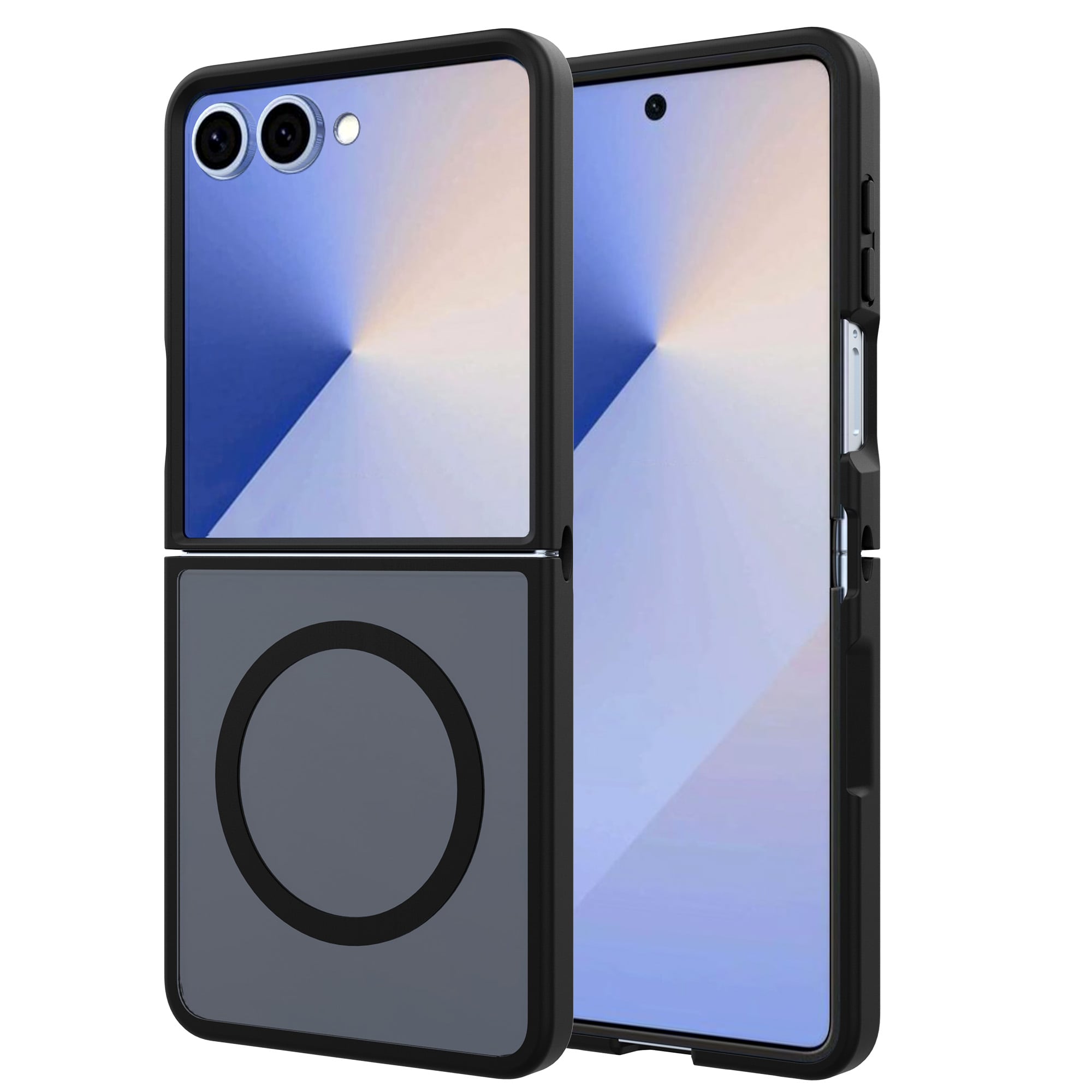 Samsung Galaxy Z Flip 7 Hybrid-cover magnetisk, Frosted Black