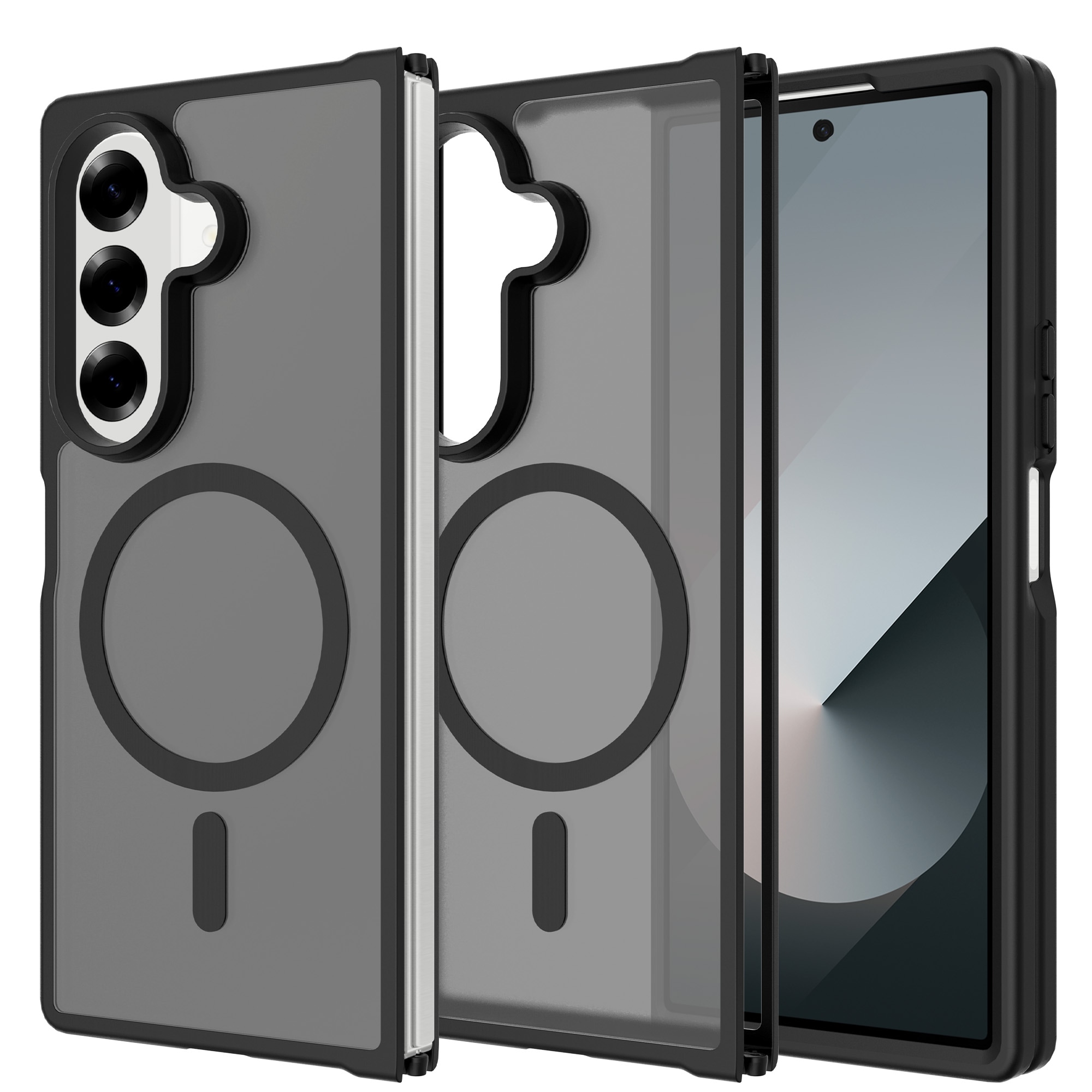 Samsung Galaxy Z Fold 7 Hybrid-cover magnetisk, Frosted Black