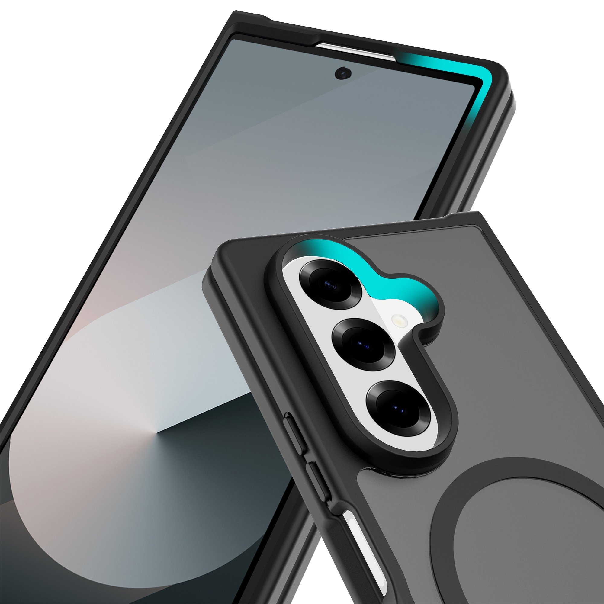 Samsung Galaxy Z Fold 7 Hybrid-cover magnetisk, Frosted Black