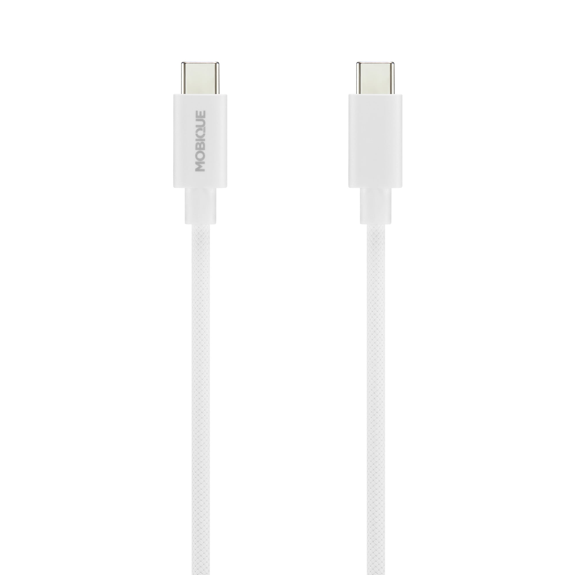 Premium opladningskabel USB-C til USB-C 2m, Hvid
