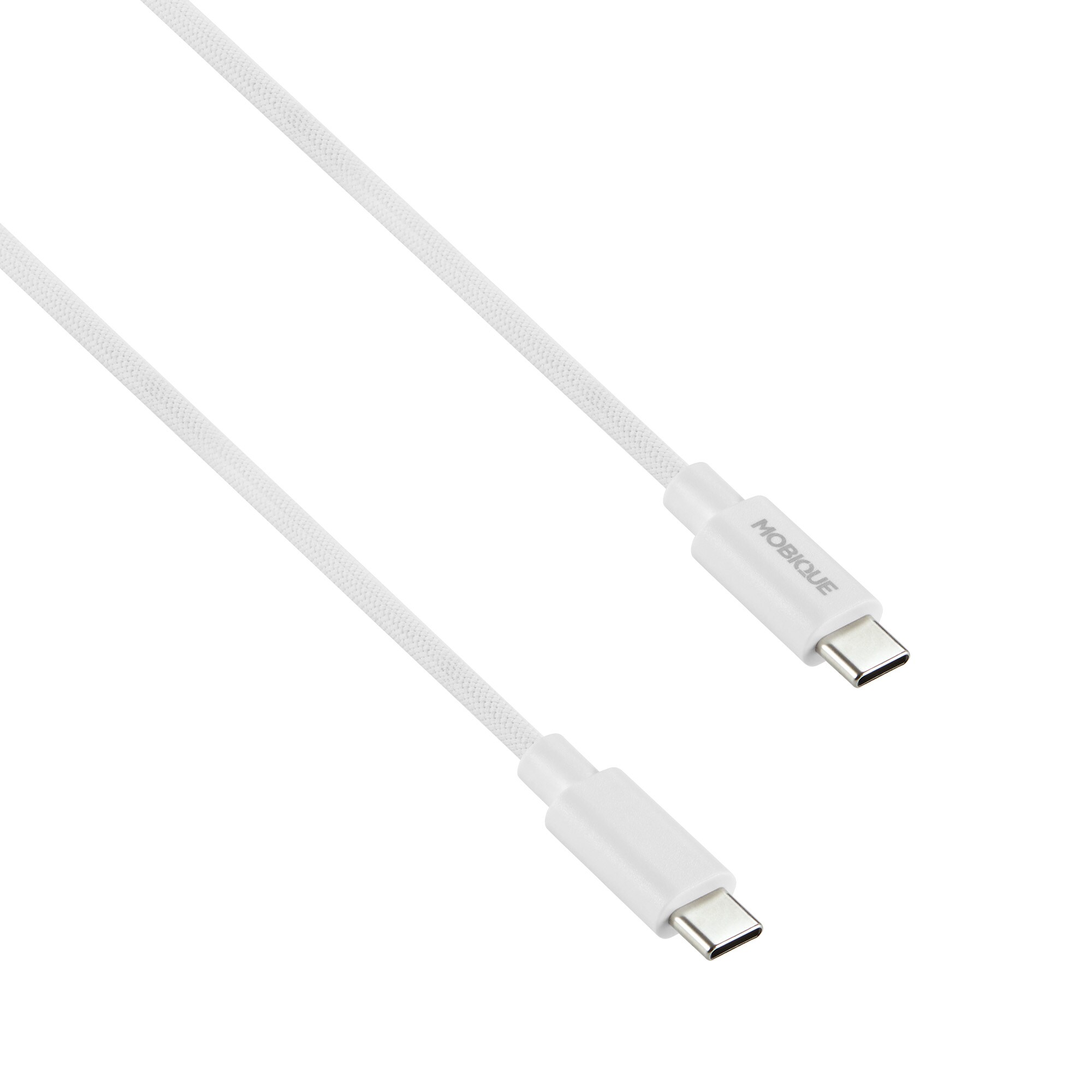 Premium opladningskabel USB-C til USB-C 2m, Hvid