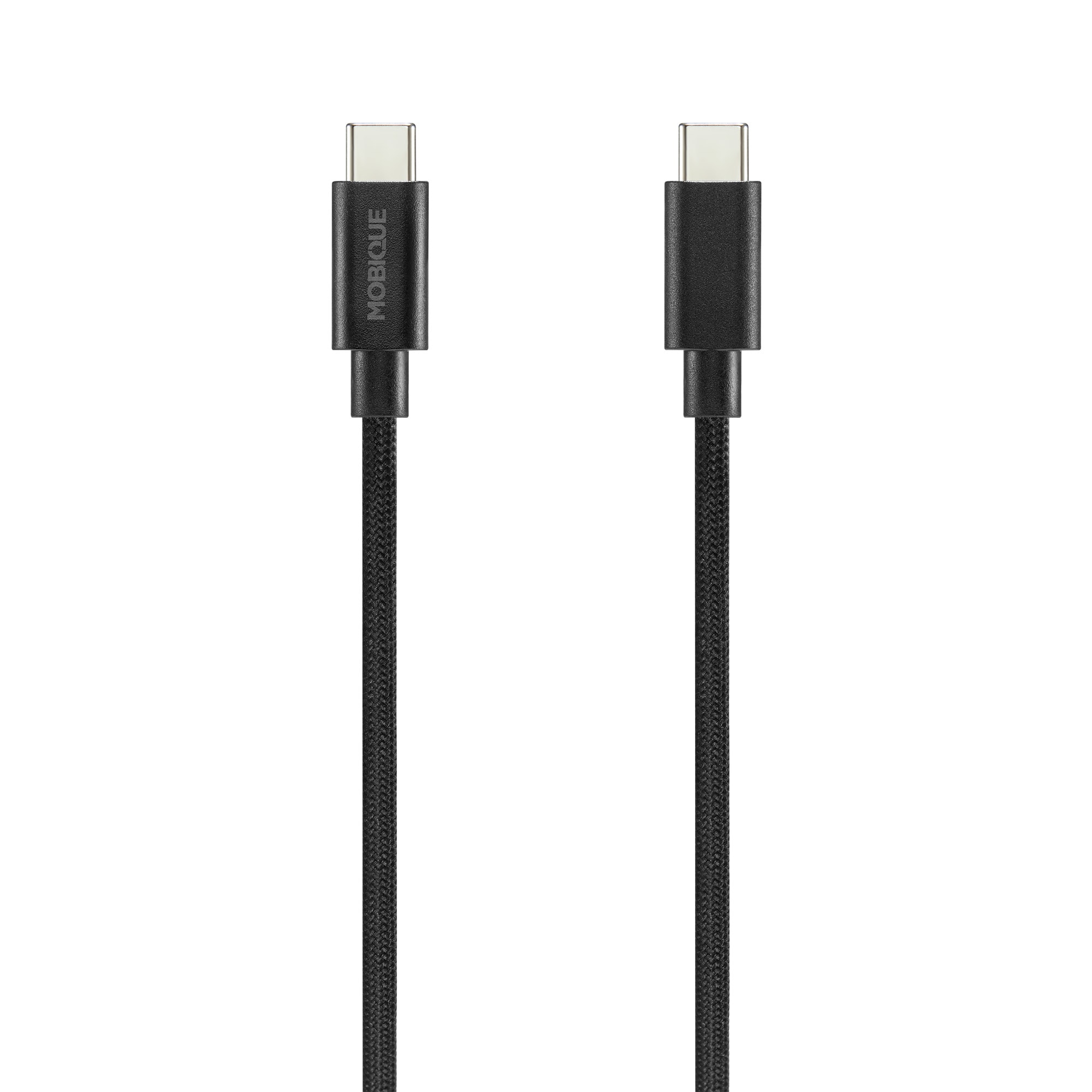 Premium opladningskabel USB-C til USB-C 2m, Sort