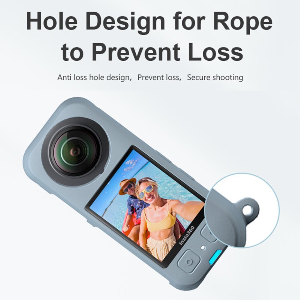 Insta360 X3 silikonecover, Sort