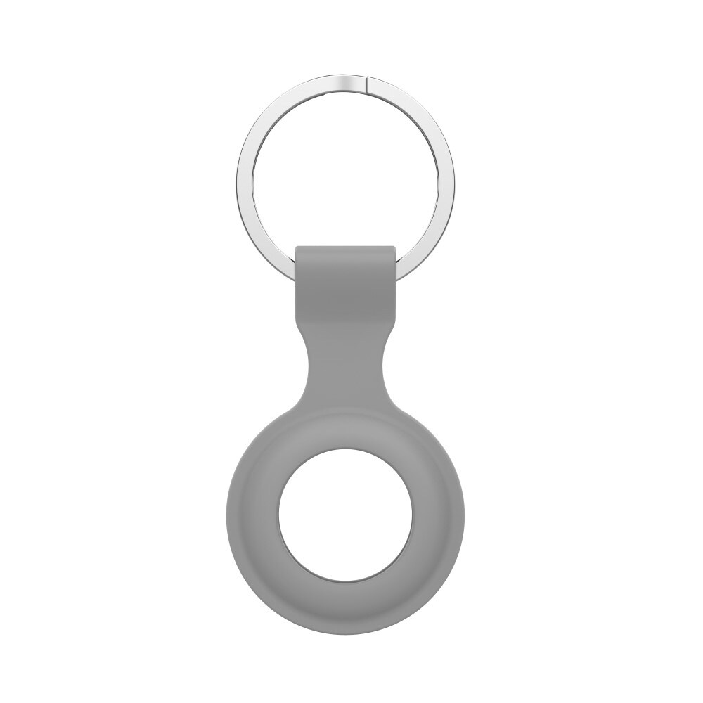 Apple AirTag Nøglering med silikonecover, Grå