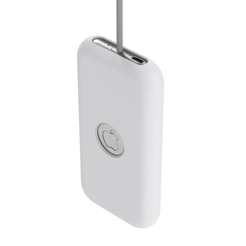 Apple Vision Pro Battery stødabsorberende silikonecover, Hvid