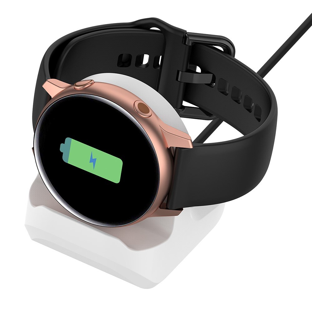 Samsung Galaxy Watch Opladningsstander i silikone, Hvid