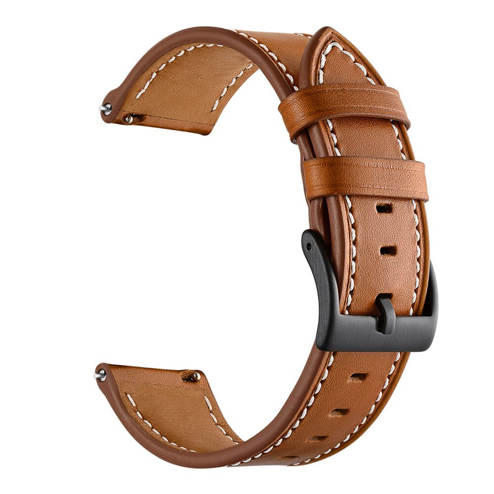 Samsung Galaxy Watch 8 44mm Armbånd i ægte læder, Cognac
